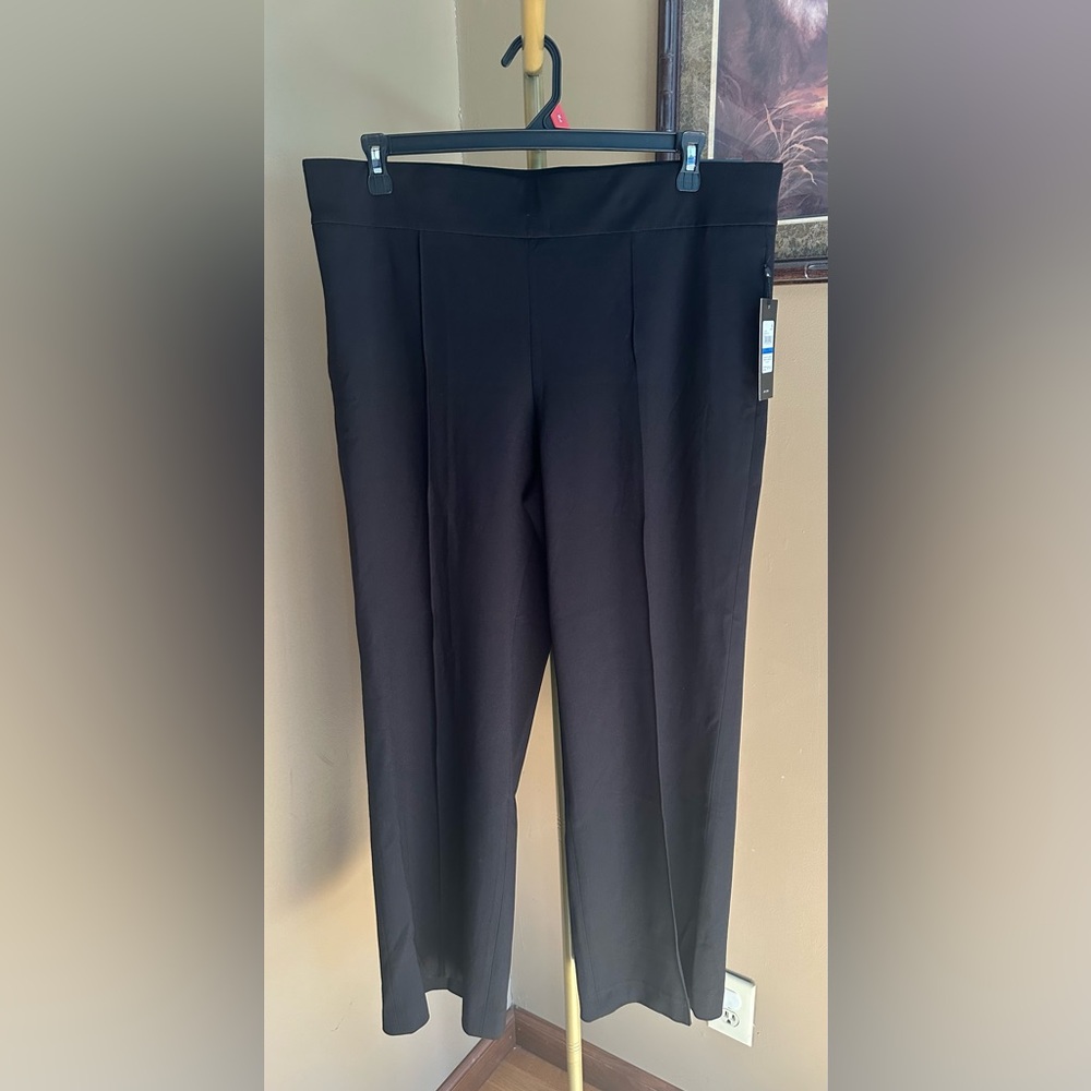 Jones New York Black Straight-Leg Dress Pants